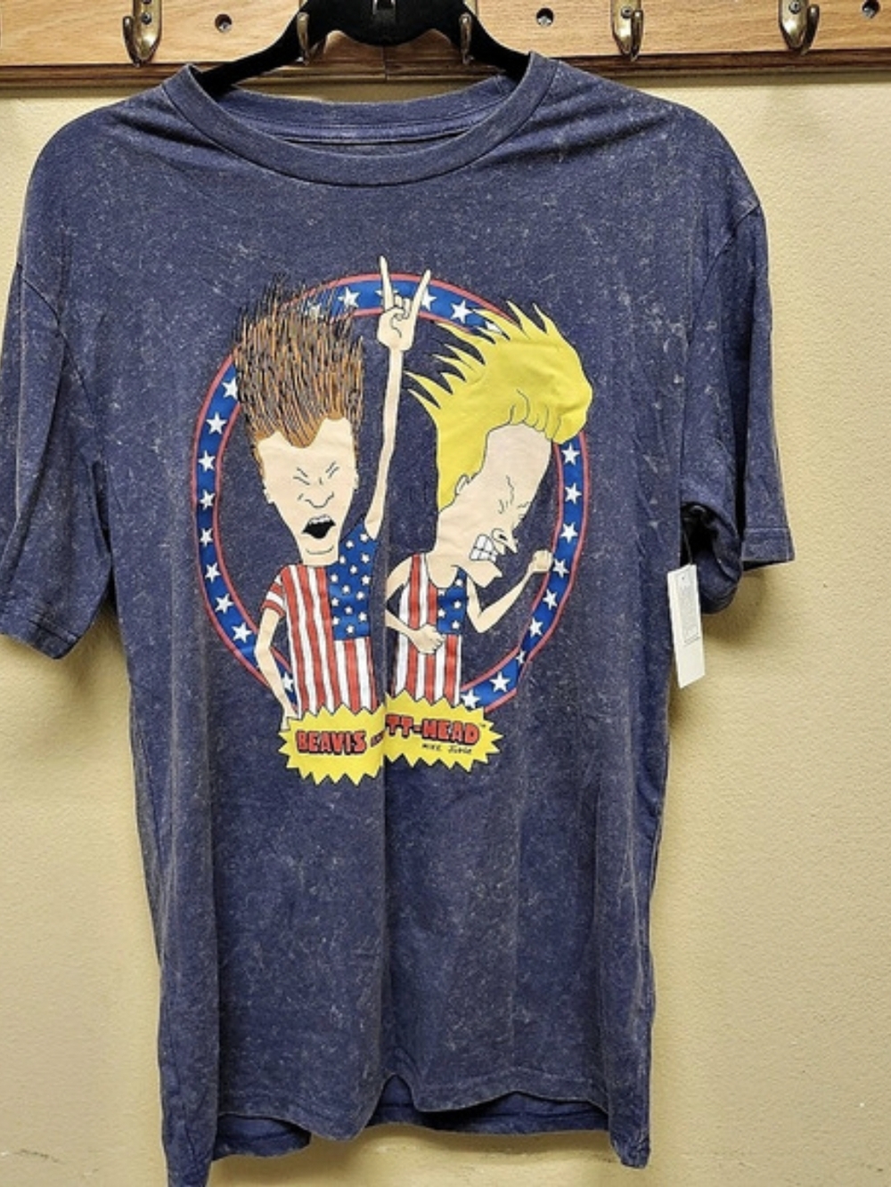 Paramount Global Beavis and Butt-Head Americana Graphic Tee Blue